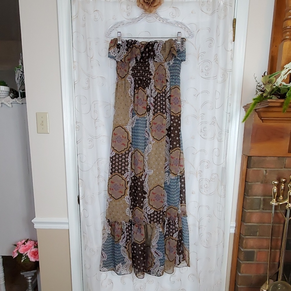 Bella Du Jour Strapless Maxi Sundress